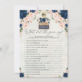 Tarjeta de juego de ducha de novias de travesía ro