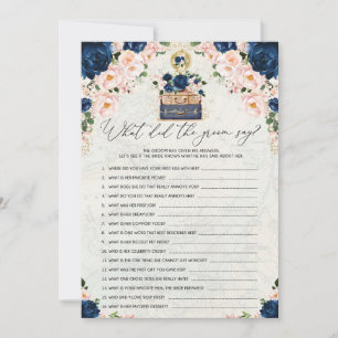 Tarjeta de juego de ducha de novias de travesía ro