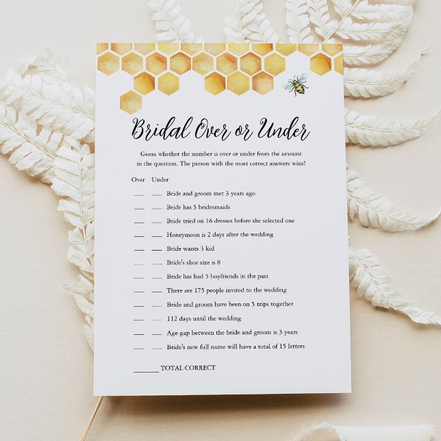 Tarjeta De Juego De Ducha De Novias O Bajo La Cabi (Subido por el creador)