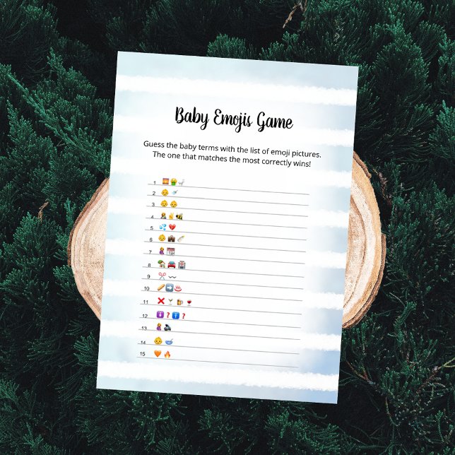 Tarjeta de juego de Emoji de bebé azul conejo blan (Subido por el creador)