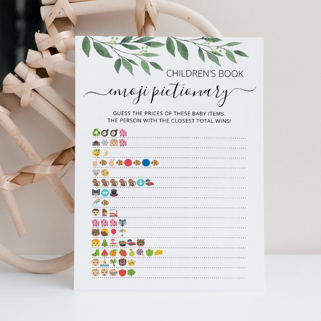 Tarjeta de juego de Emoji de libros para niños (Subido por el creador)