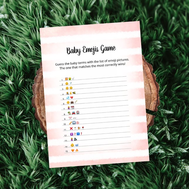 Tarjeta de juego de Emoji para bebé rosa de conejo (Subido por el creador)