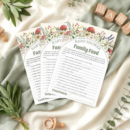 Tarjeta de Juego de Encuesta de Fiesta de Bebé