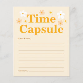Tarjeta de Juego de Fiesta de Cápsula de Tiempo de