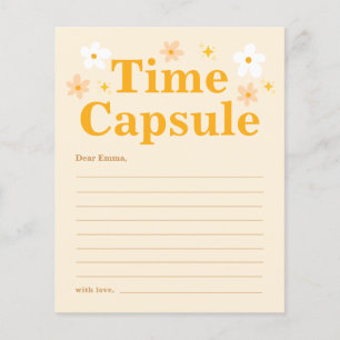 Tarjeta de Juego de Fiesta de Cápsula de Tiempo de