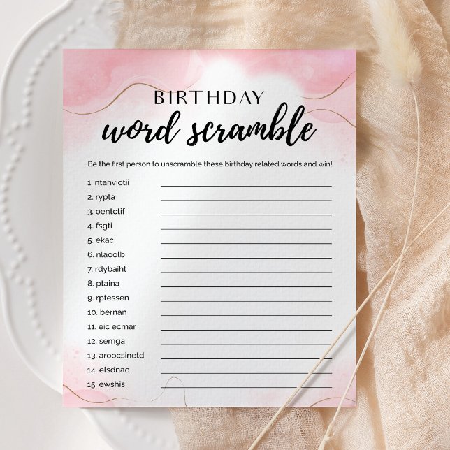 Tarjeta de juego de Fiesta de oro de Rosa de Word  (Subido por el creador)