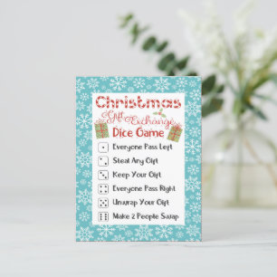 Tarjeta de juego de fiesta navideña Christmas Dirt