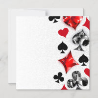 Tarjeta de juego de jugador de póquer se adapta a 