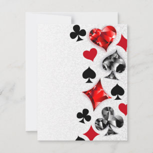 Tarjeta de juego de jugador de póquer se adapta a 