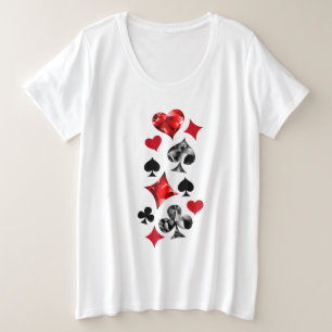 Tarjeta de juego de jugador de póquer se adapta a 