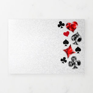 Tarjeta de juego de jugador de póquer se adapta a 