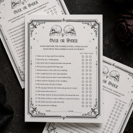 Tarjeta de juego de lluvia de regalos de boda de H