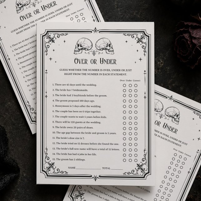 Tarjeta de juego de lluvia de regalos de boda de H (Subido por el creador)