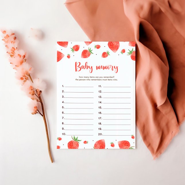 Tarjeta de juego de memoria para bebés, Baby Showe (Subido por el creador)