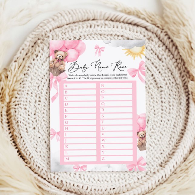 Tarjeta de juego de Nombre de Bebé en la Fiesta de (Subido por el creador)