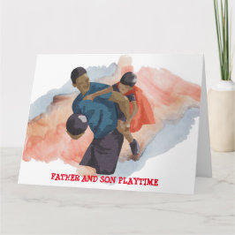 TARJETA DE JUEGO DE PADRE E HIJO