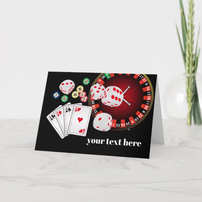 Tarjeta de juego de póquer, casino, tarjeta de agr (Anverso)