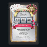 Tarjeta de juego de póquer con invitación de cumpl<br><div class="desc">Invitación de cumpleaños de Poker Jugando con tarjeta Casino Gold. Invitación del purpurina del tema del casino,  18 20 21 30 40 50 60 70 80 90 100,  Cualquier edad. Para una mayor personalización,  haga clic en el botón "Personalizar" y utilice nuestra herramienta de diseño para modificar esta plantilla.</div>