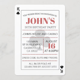 Tarjeta de juego de póquer del Casino King of Club