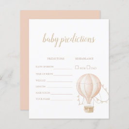 Tarjeta de juego de predicción de globo de aire ca