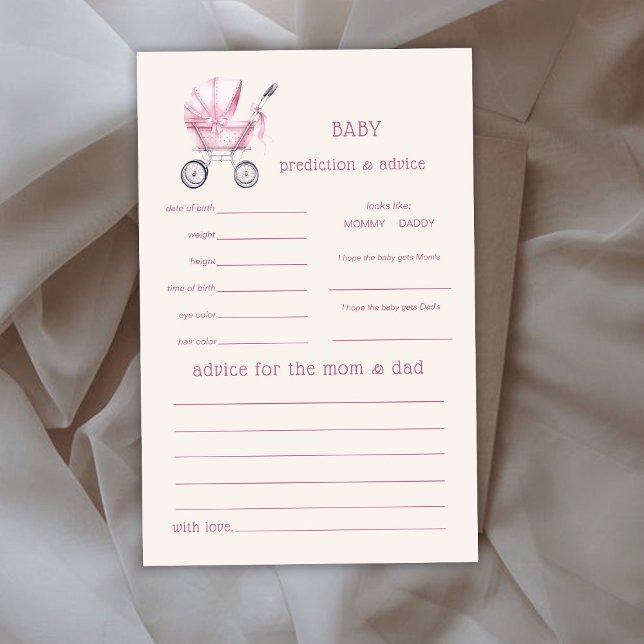 Tarjeta de juego de predicción y consejo de cochec (Subido por el creador)