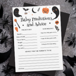 Tarjeta de juego de predicciones para bebés Baby S