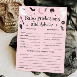 Tarjeta de juego de predicciones para bebés Baby S