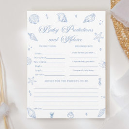 Tarjeta de juego de predicciones para bebés de Bab