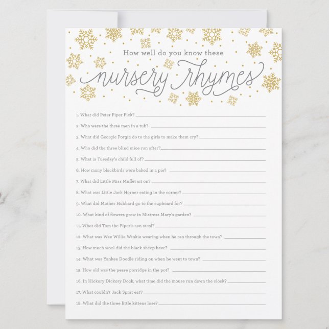 Tarjeta de juego de rima de enfermera Sexo Ducha n (Anverso)