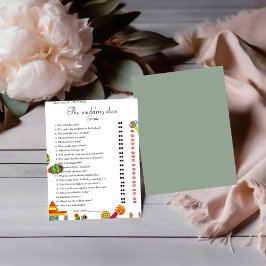 Tarjeta de juego de soltera Cactus Taco Bout Love