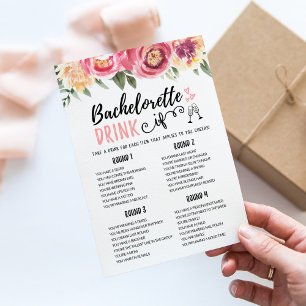 Tarjeta de juego de soltera editable BEBE SI para