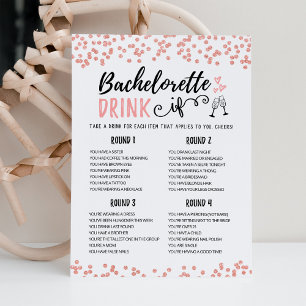 Tarjeta de juego de soltera editable BEBE SI para