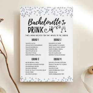Tarjeta de juego de soltera editable BEBE SI para