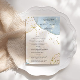 Tarjeta de juego de teléfono para baby shower de b