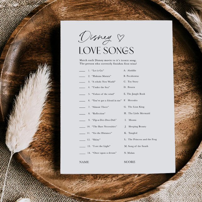 Tarjeta de juego de trivia de canciones de amor pa (Subido por el creador)