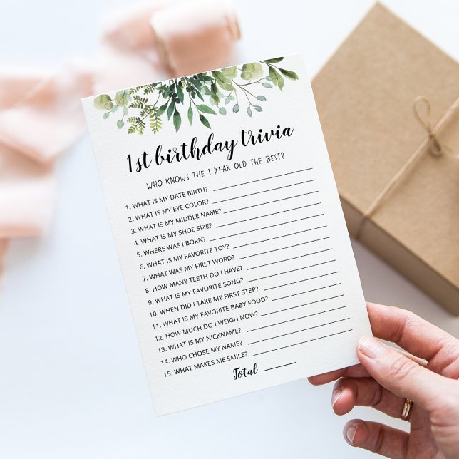 Tarjeta de juego de trivia editable para cumpleaño (Subido por el creador)