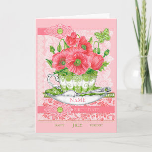 Tarjeta de juego de Word Birmen Flower and Gem Aug