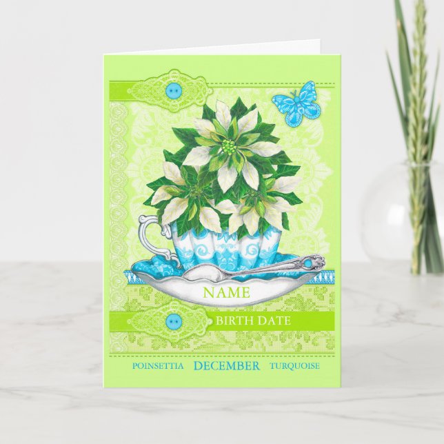 Tarjeta de juego de Word de natalidad Flower and G (Anverso)