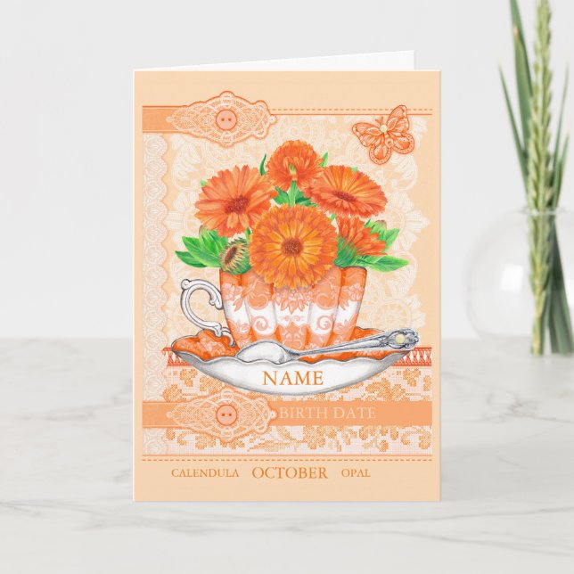 Tarjeta de juego de Word de Octubre de Flor de Nac (Anverso)