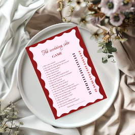 Tarjeta de juego de zapato de boda de beso de San