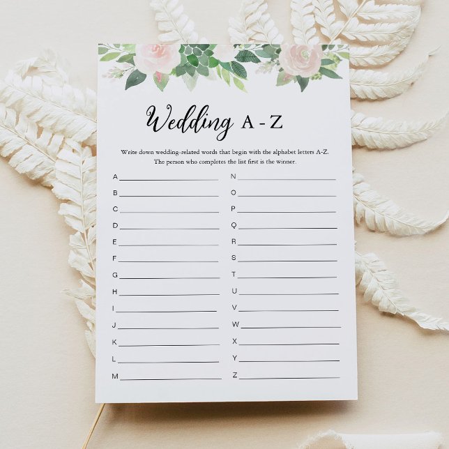 Tarjeta de juego DEVON Greenery Boda A-Z Bridal Sh (Subido por el creador)