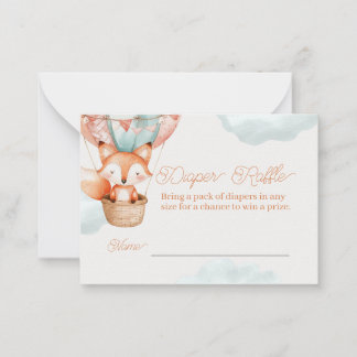 Tarjeta de juego Diaper Raffle para Baby Shower
