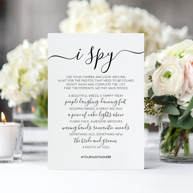 Tarjeta de juego espía de caza de fotos de boda (Subido por el creador)