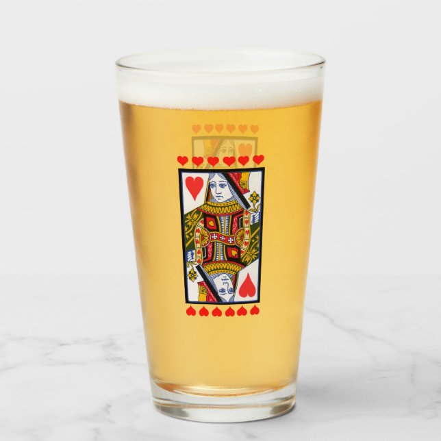 Tarjeta de juego Fancy Heart Queen (Anverso (lleno))