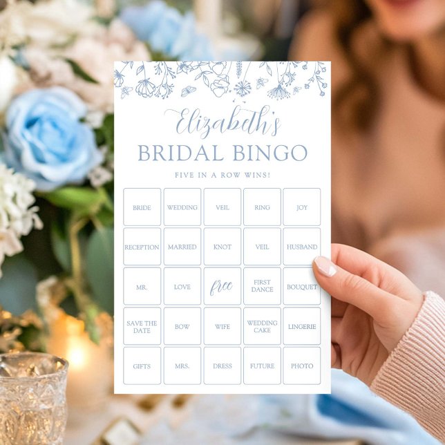 Tarjeta de juego floral de Bingo de personalizable (Subido por el creador)