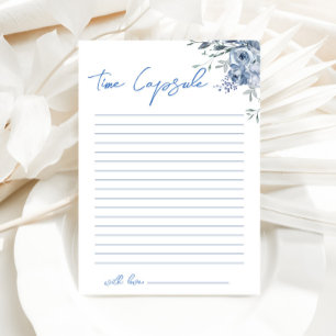 Tarjeta de juego Floral Dusty Blue Time Capsul Sho