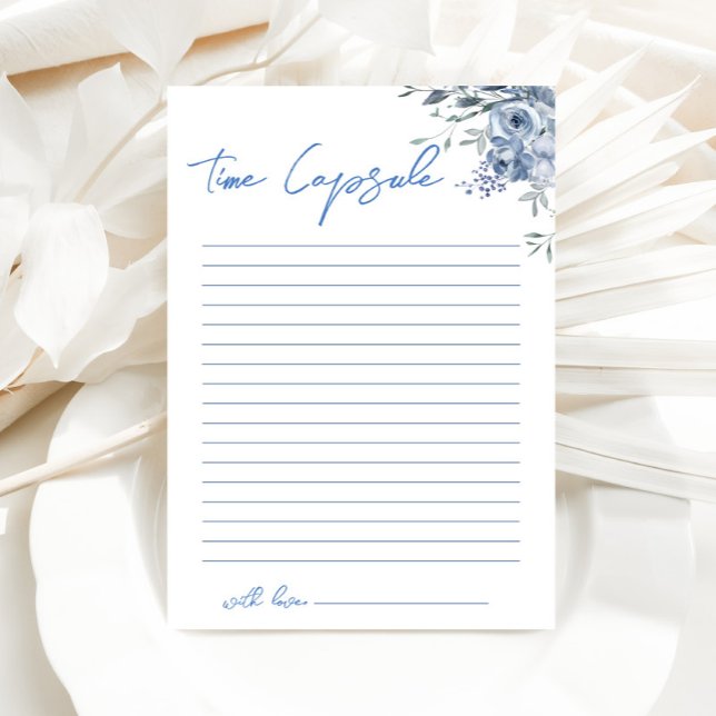 Tarjeta de juego Floral Dusty Blue Time Capsul Sho (Subido por el creador)