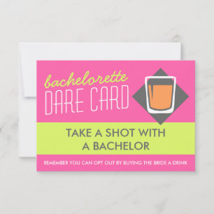 Tarjeta de juego Fun Bachelorette DARE - toma una