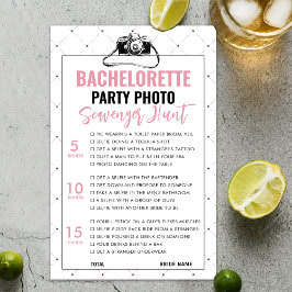 Tarjeta de juego Fun Bachelorette Photo Scavenger 
