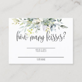 Tarjeta de juego Greenery Bridal Shower